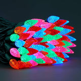 YULETIME Multicolor C6 Strawberry LED Christmas Lights, 33 ft 100 Count 4" Spacing One-Piece High Waterproof UL | Lumora