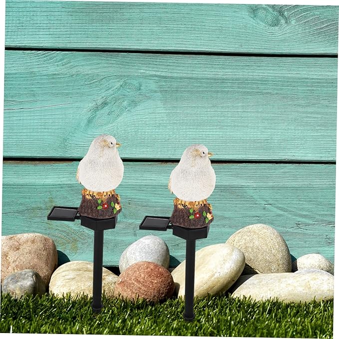 Solar Pathway Lights Led Stake Solar Lamp Bird Ornament for Garden Lawn and Decorations Easy to Install Random Designs