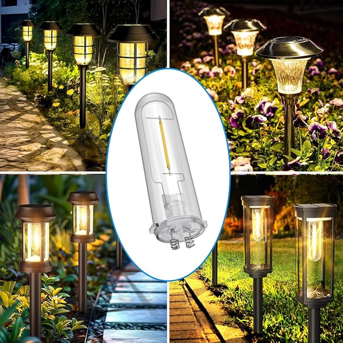 Solar Lantern Replacement Bulbs, Upgraded Solar Outdoor LED Light Bulbs 3V Bright Light Bulbs Waterproof for Yard | Lumora
