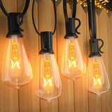 Afirst 20ft 20-Light Dimmable Edison String Lights, Waterproof Outdoor Patio Lights with Real Glass Bulbs (2 Extra | Lumora