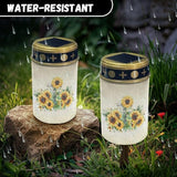 Sunflower Cross Solar Pathway Lights Outdoor Warm White Solar Garden Stake Lights Landscape Decorative Lighting for | Lumora