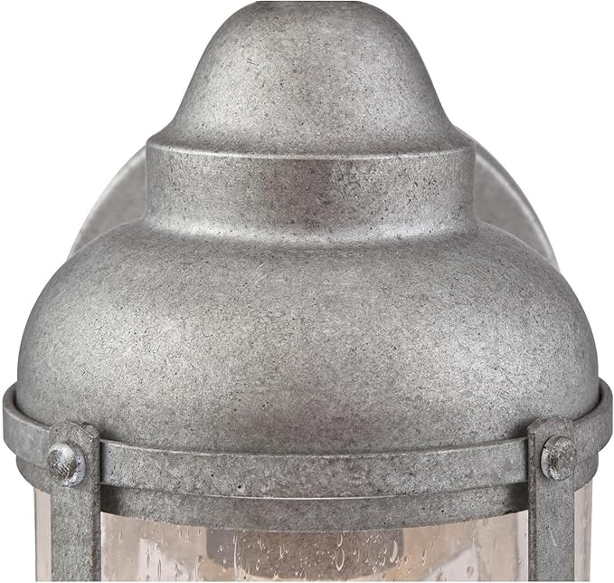 Westinghouse 6357700 Rezner One-Light Outdoor Wall Fixture, Galvanized Steel