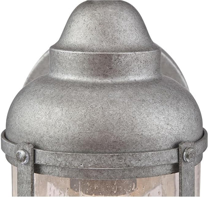Westinghouse 6357700 Rezner One-Light Outdoor Wall Fixture, Galvanized Steel