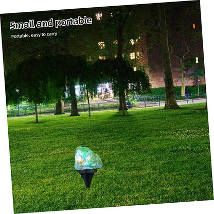 SUPVOX Solar Led Landscape Lights Outdoor Stone Shape Ground Lights for Garden Patio Pathway Walkway Decor