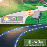 Solar Rope Lights, 2 Packs Total 132ft 400LED Solar String Lights, 8 Modes Waterproof Solar Powered Outdoor Light | Lumora