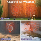 Garden Outdoor Lights, 2 Pack 120 LED Solar Garden Lights Fairy Lights Outdoor Waterproof Decorative Solar Firework | Lumora