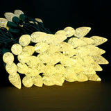 YULETIME Warm White C6 Strawberry LED Christmas Lights, 33 ft 100 Count 4" Spacing One-Piece High Waterproof UL | Lumora