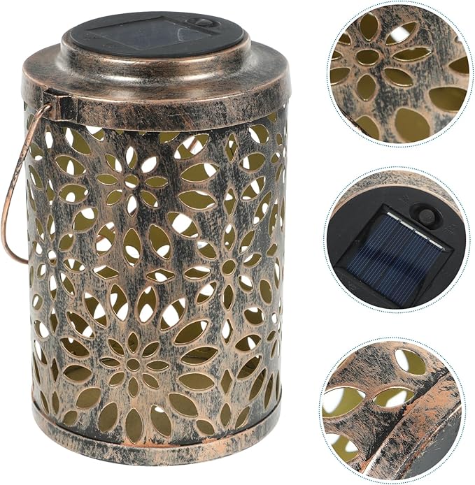 1pc Solar Claws Projection Lamp Hollowed Out Pattern Outdoor Light with Handle for Garden Solar Landscape Lantern | Lumora