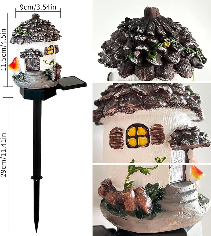 Solar Pinecone Lights for Outside, Waterproof Fairy Garden Lights Solar Christmas Lights, Decorative Fall Acorn Lights Thanksgiving Decoration Solar Garden Decor for Outdoor Lawn Yard Patio