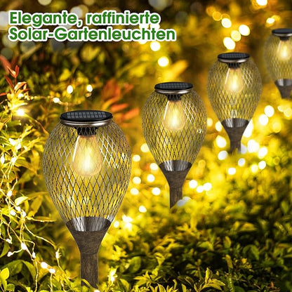 Solar Pathway Lights Outdoor, LED Solar Lights for Outside IP65 Waterproof Landscape Path Garden Decorative Lights Solar Powered Lighting for Yard Patio Walkway Driveway Decor, 4 Pack
