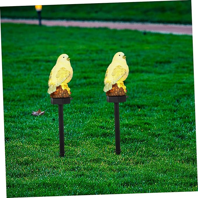 Solar Pathway Lights Led Stake Solar Lamp Bird Ornament for Garden Lawn and Decorations Easy to Install Random Designs
