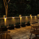ROSHWEY Deck Lights, 10 Pack 30 LED Deck Lights Solar Powered Outdoor Waterproof, Patio Step Lighting Outdoor | Lumora