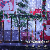 QITONG Solar Christmas Lights Outdoor Waterproof, 2 Pack Each 66ft 200 LED Christmas String Lights, 8 Modes Green | Lumora