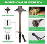 Landscape Path Lights, 3000K/4000K/5000K Selectable Pathway Lights, 12V Low Voltage Wired, LED Outdoor Waterproof | Lumora