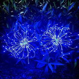 JJGoo Solar Firework Lights, 2 Pack 150 LEDs 2 Lighting Modes Solar Lights Outdoor Waterproof for Garden Patio | Lumora