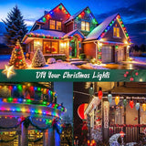 C9 Light Strand, 50 FT Outdoor String Lights Christmas Stringer with 50 Sockets for Christmas Decor Patio, E17 | Lumora