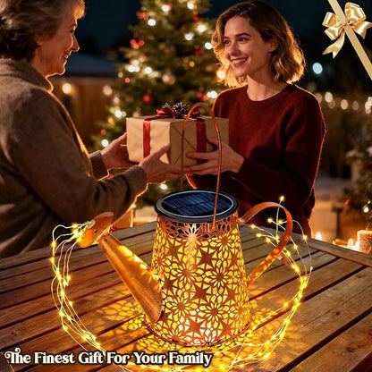 Solar Watering Can Lights: IP65 Waterproof Garden Light Outdoor Decor - Hanging Lantern with Fairy Lights for Yard Patio Pathway - Christmas Birthday Gardening Gifts for Women Mom Grandma