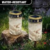 Solar Lights Outdoor Garden, Hummingbird White Floral Waterproof Solar Powered Stake Lights, Christmas Birthday | Lumora