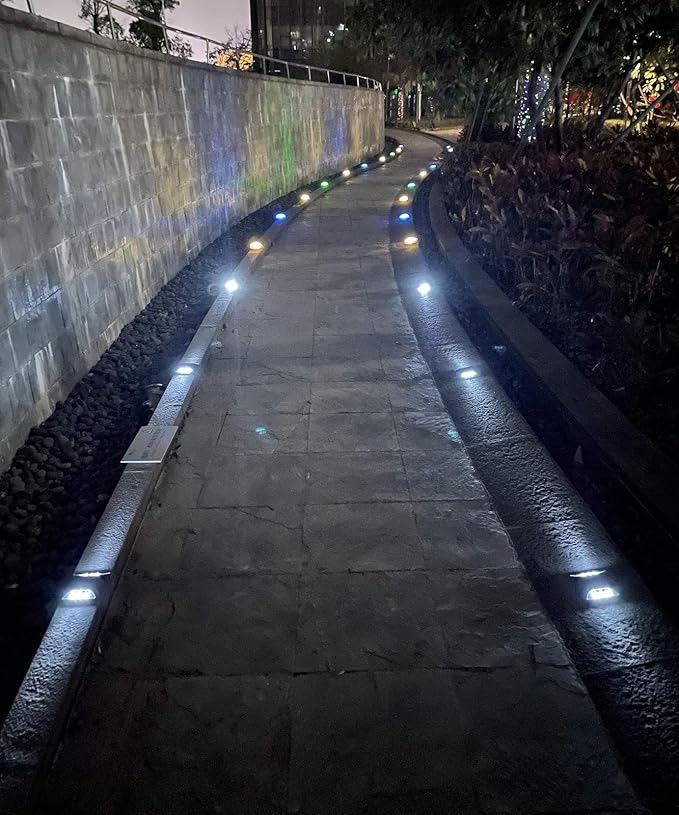 Solar Driveway Deck Light, IP68 Waterproof Driveway Reflector Outdoor Blue LED Light for Dock Walkway Lane Porch | Lumora