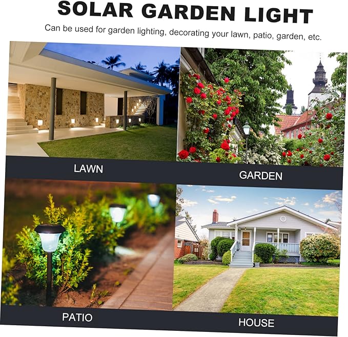 DOITOOL 2pcs Outdoor Solar Power Garden Light Butterfly Led Lamp for Pathway Patio Easy Install Solar Decorative Light for Lawn