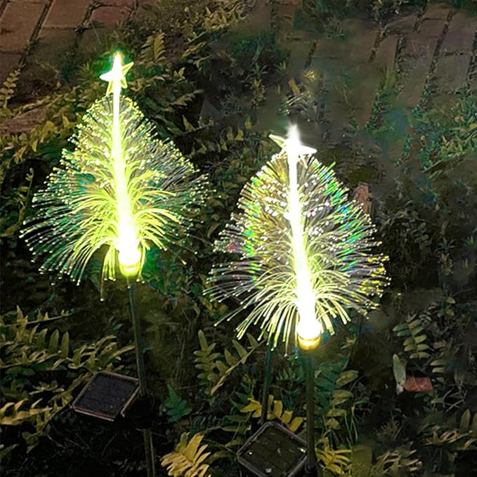 Solar Garden Lights - Waterproof Color Changing | LED Lights with Garden Stake | For Paths Parties Balconies Terraces Halloween Patios Porches Driveway Lawn Party