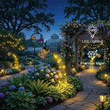 Solar Watering Can with Cascading Lights Outdoor Garden Decor,Waterproof Solar Lantern with Butterfly Shepherd | Lumora