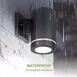 ASD 1 Light Outdoor Wall Light Fixture | 60W E26 Bulb Socket 120V ETL Cylinder Up Down Lights | | Lumora