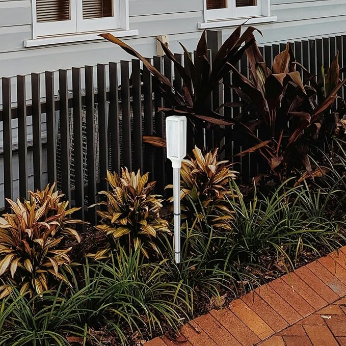 Solar Stake Lamp Outdoor Lawn Light Solar Pathway Lights White for Patio Yard Courtyard