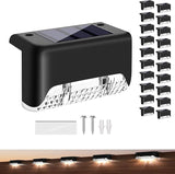 Step Lights Waterproof LED Solar Power Outdoor Fence Light for Deck Stair Railing, Outside Lighting for Wall Garden | Lumora