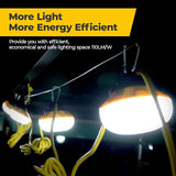100ft Construction String Lights: 100w 11000lm ETL Certified Bright Industrial Outdoor Temporary Lighting Led | Lumora