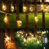(New) Outdoor String Lights, 24FT 20 LED Hanging Bulbs Lights, IP65 Waterproof 8 Modes Plug-in Shatterproof Patio | Lumora