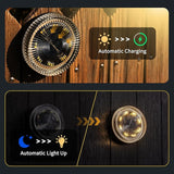 Glass Solar Deck Lights with Ray Style, Modular-Design Waterproof Outdoor Fence Lights for Stairs Step Yard Patio | Lumora