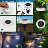 SOLPEX Solar Outdoor Ground Lights, 2 Lighting Models Deck Lights, Solar Powered Backyard Decor, IP67 Waterproof | Lumora