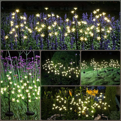 Solar Garden Lights Outdoor Waterproof,Garden Decor Solar Flowers For Outside Decorative,6Pack 2Modes Solar Powered Fairy Outdoor Decorations for Yard Patio Pathway, Gardening Gifts Mothers Day