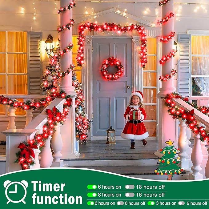 SAUIRS 403FT 1000 LED Christmas Lights Outdoor String Lights with 8 Modes Timer Waterproof Fairy Light Plug in for | Lumora