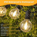 ZOTOYI 100FT Solar String Lights Outdoor Waterproof IP65 with USB Port, G40 Led Solar Patio Globe Lights with 52 | Lumora