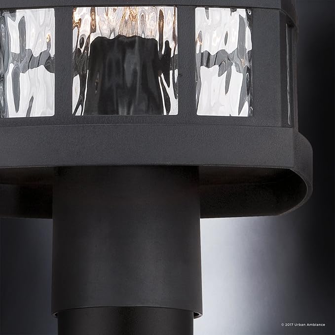 Urban Ambiance Luxury Craftsman Outdoor Post Light, Medium Size: 16.5" H x 9.5" W, with Tudor Style Elements | Lumora