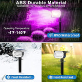 Solar Color Changing Spot Lights Outdoor Waterproof Colored RGB Solar Powered Landscape Lights for Yard 7 Lighting | Lumora