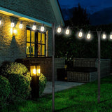 Operitacx 6 Pack Adjustable Outdoor String Light Poles with Heavy Duty Metal Stakes for Patio Garden Lawn Backyard | Lumora