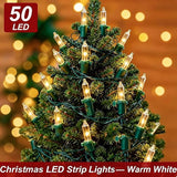12.5ft Clear Mini Classic Christmas String Lights Indoor Outdoor, IP68 Waterproof Indoor/Outdoor, Commercial Grade | Lumora