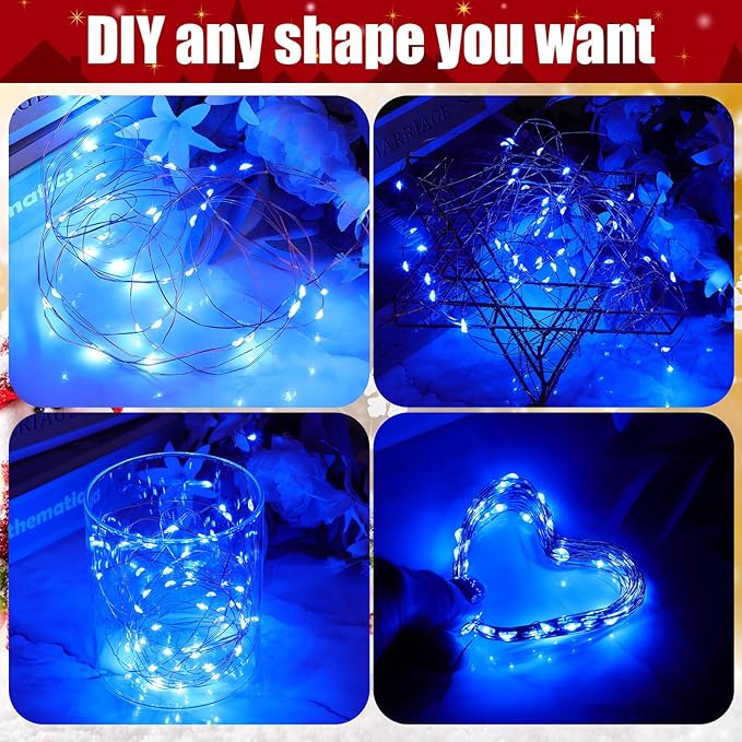 12 Pcs Solar String Lights Solar Mini Teeny Tiny Fairy Firefly Twinkle Light Waterproof 16ft 50 LEDs Garden String | Lumora