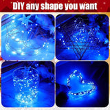 12 Pcs Solar String Lights Solar Mini Teeny Tiny Fairy Firefly Twinkle Light Waterproof 16ft 50 LEDs Garden String | Lumora