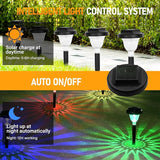 12 Packs Bright Solar Blue Lights and Solar Pathway Lights 10 Pack RGB Color Changing | Lumora