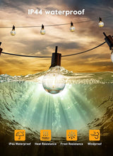 Brightown Led String Lights Outdoor 38Ft(28+10) with Remote Hooks and Clips, Patio String Lights for Outside with | Lumora