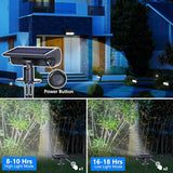 Toodour Solar Spot Light Outdoor, 6 Pack Solar Lights Outdoor with 2 Modes, Waterproof Solar Powered Flood Lights | Lumora