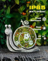 Snail Solar Lights Outdoor, 7 LED Solar Powered Garden Decor for Pathway Lawn Yard - Weatherproof Garden Statue | Lumora