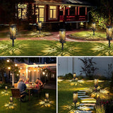 TomCare Solar Lights Outdoor Flickering Flame Solar Lantern with Upgraded Bright Solar Pathway Lights | Lumora