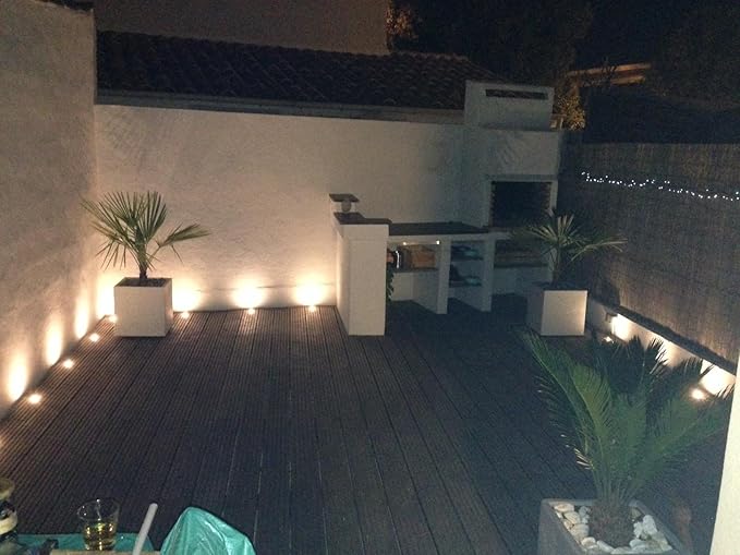 1 Pack Led Deck Lights Outdoor Waterproof Low Voltage Stainless Steel 1W Outdoor Yard Garden Decoration Lamps | Lumora