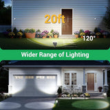 WdtPro Upgraded Bright Solar Lights Outdoor Waterproof, Auto ON/Off Solar Spot Lights Outdoor, Dusk to Dawn | Lumora