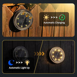 Glass Solar Step Lights with Bubble Style, Modular-Design Waterproof Outdoor Fence Lights for Stairs Step Yard | Lumora